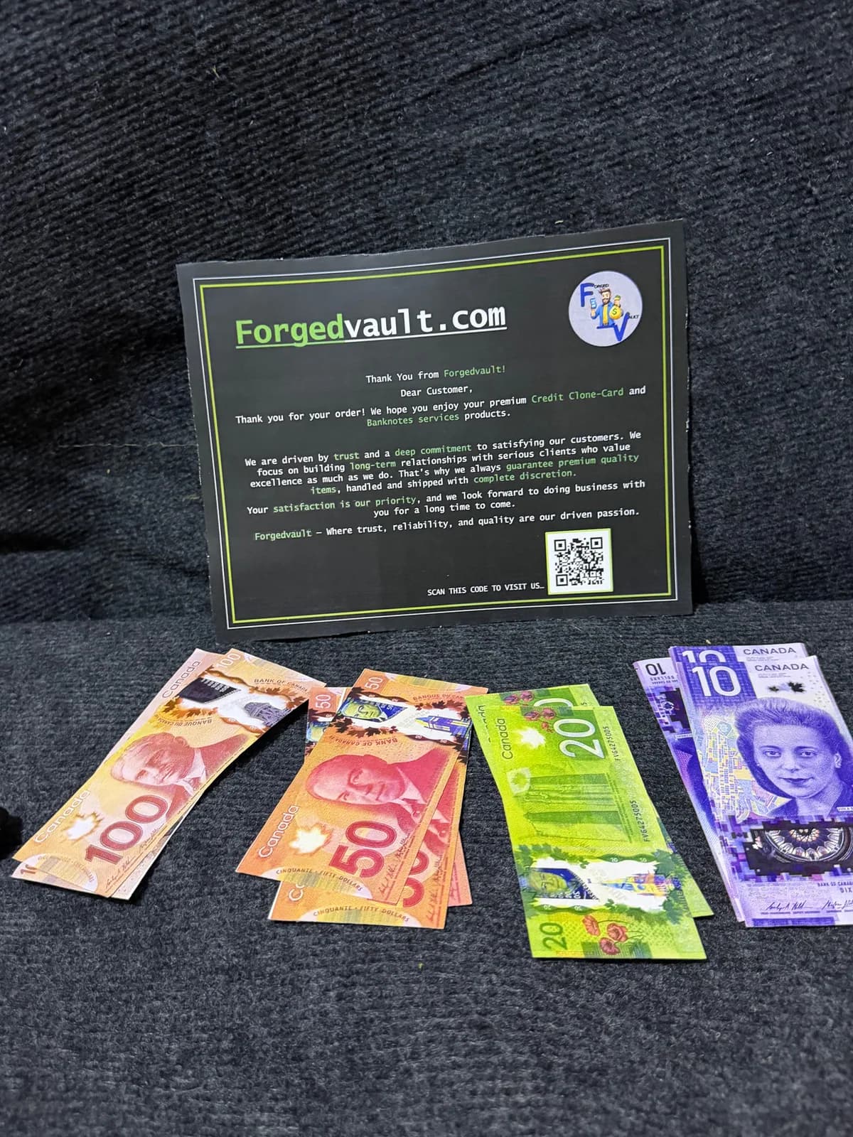 Premium AAA CAD $ Polymer Banknotes - View 2