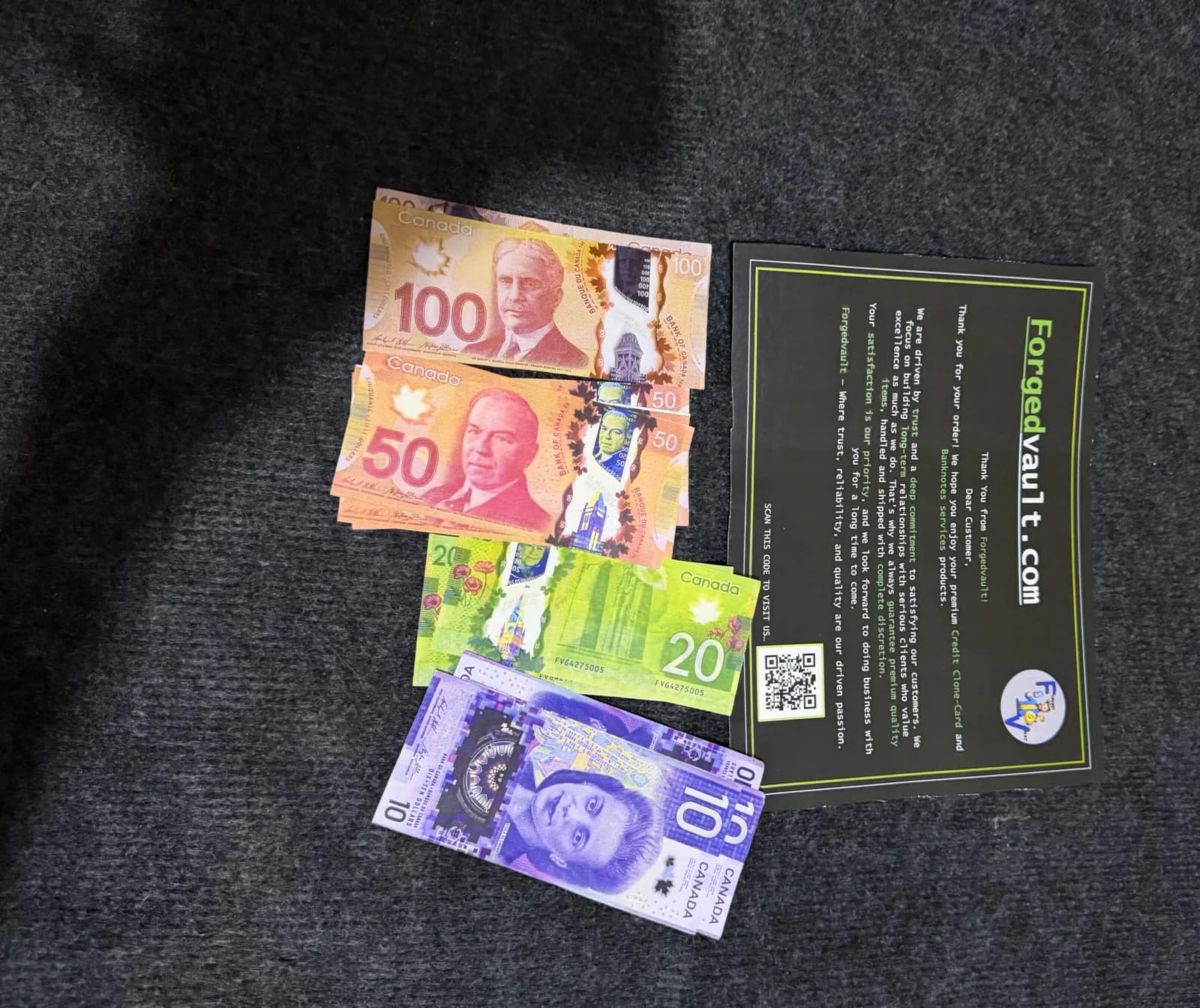 Premium AAA CAD $ Polymer Banknotes - View 3